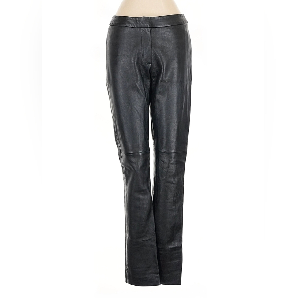 Women's Black Skinny Leather Pants